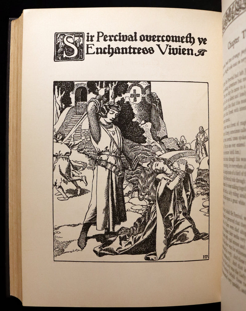 1905 Rare First Edition - King Arthur Tales, THE STORY OF THE CHAMPIONS OF THE ROUND TABLE by Howard Pyle.
