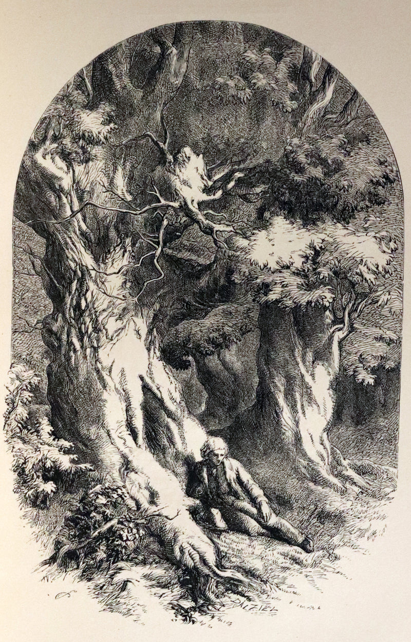 1858 Scarce Victorian Book - The VOICES OF THE NIGHT by Longfellow, illustrated by John Gilbert.