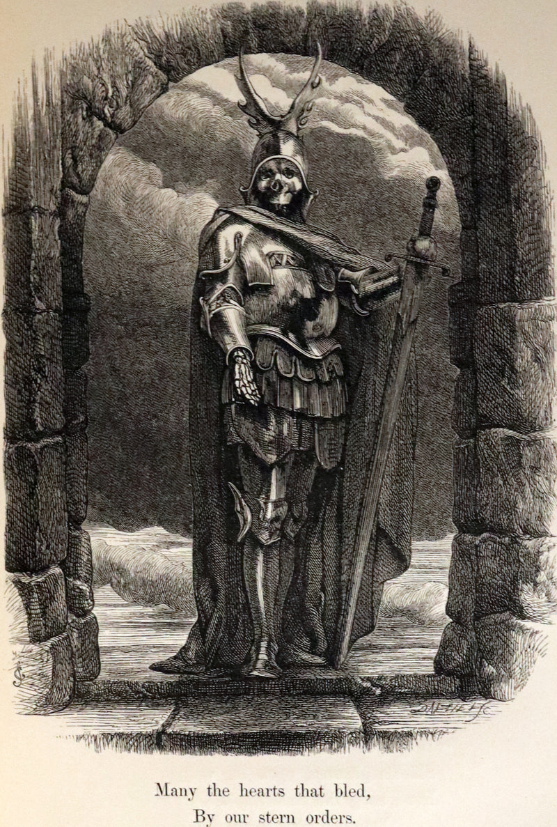 1858 Scarce Victorian Book - The VOICES OF THE NIGHT by Longfellow, illustrated by John Gilbert.