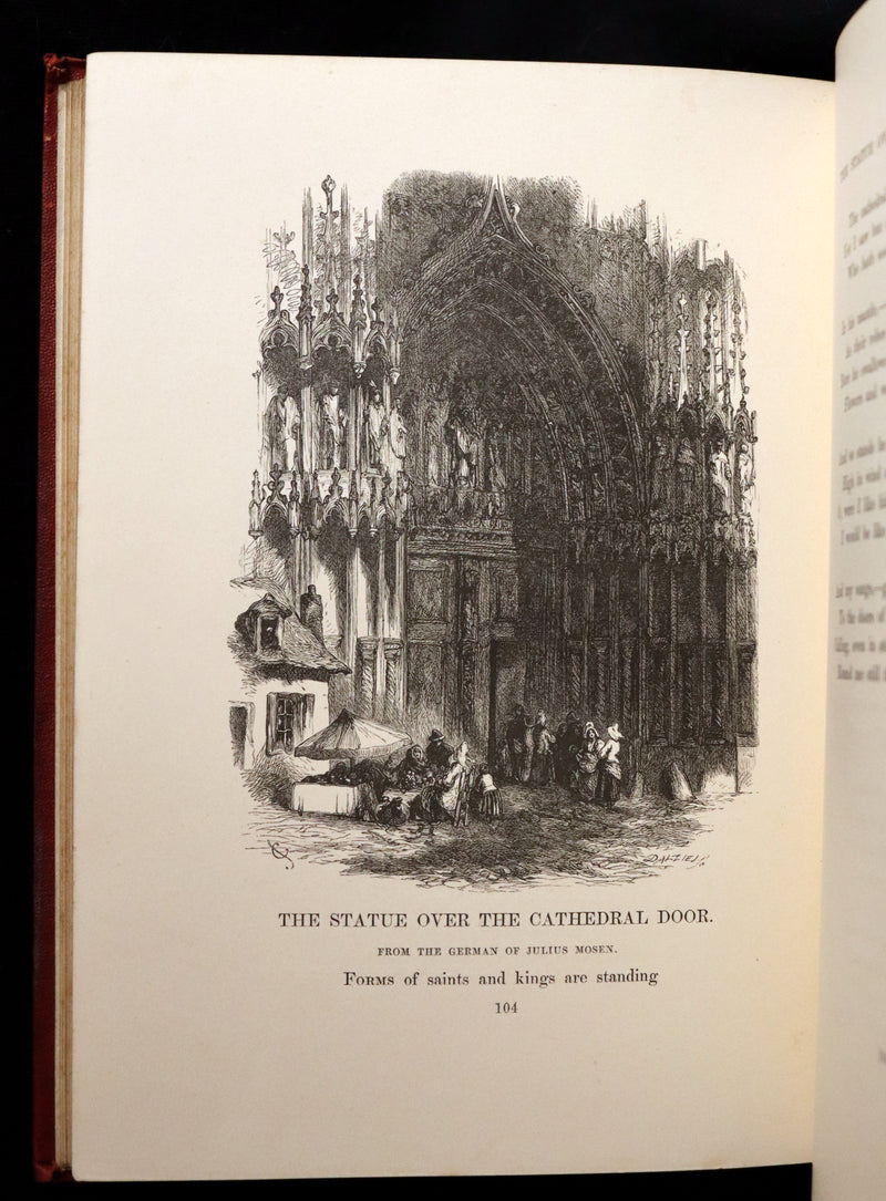 1858 Scarce Victorian Book - The VOICES OF THE NIGHT by Longfellow, illustrated by John Gilbert.