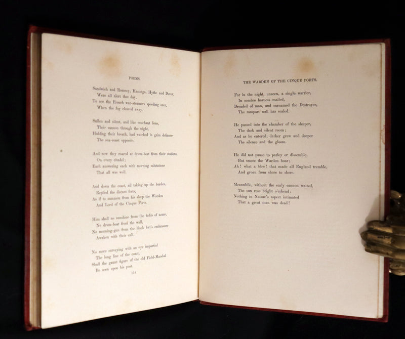 1858 Scarce Victorian Book - The VOICES OF THE NIGHT by Longfellow, illustrated by John Gilbert.