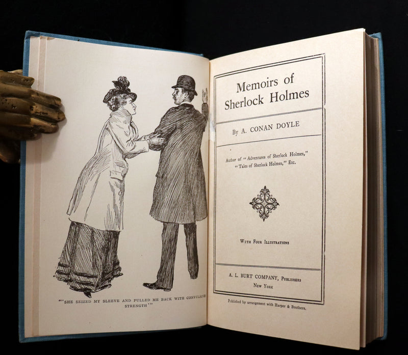 1900 Rare Book - The MEMOIRS of SHERLOCK HOLMES by Arthur Conan DOYLE. Illustrated.