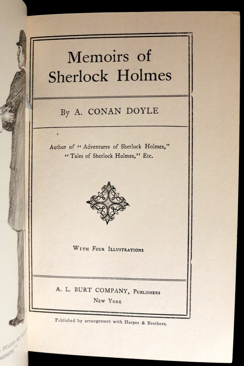 1900 Rare Book - The MEMOIRS of SHERLOCK HOLMES by Arthur Conan DOYLE. Illustrated.