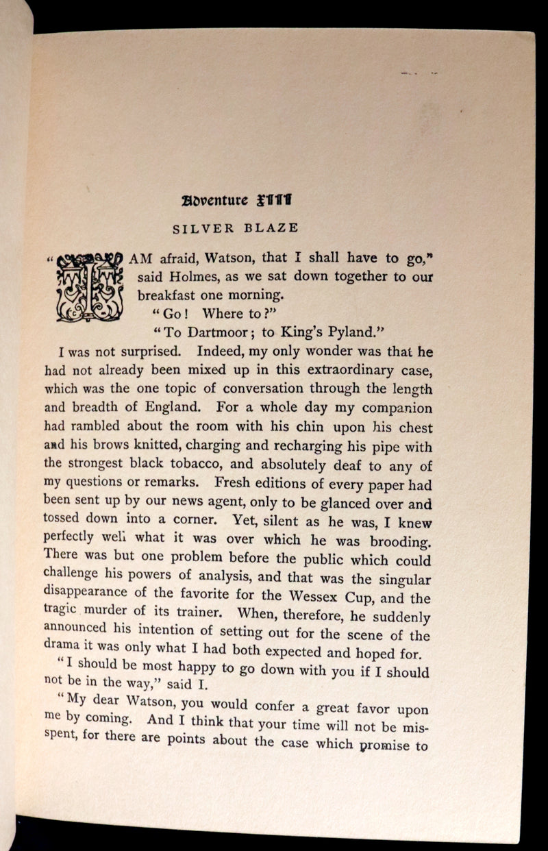 1900 Rare Book - The MEMOIRS of SHERLOCK HOLMES by Arthur Conan DOYLE. Illustrated.