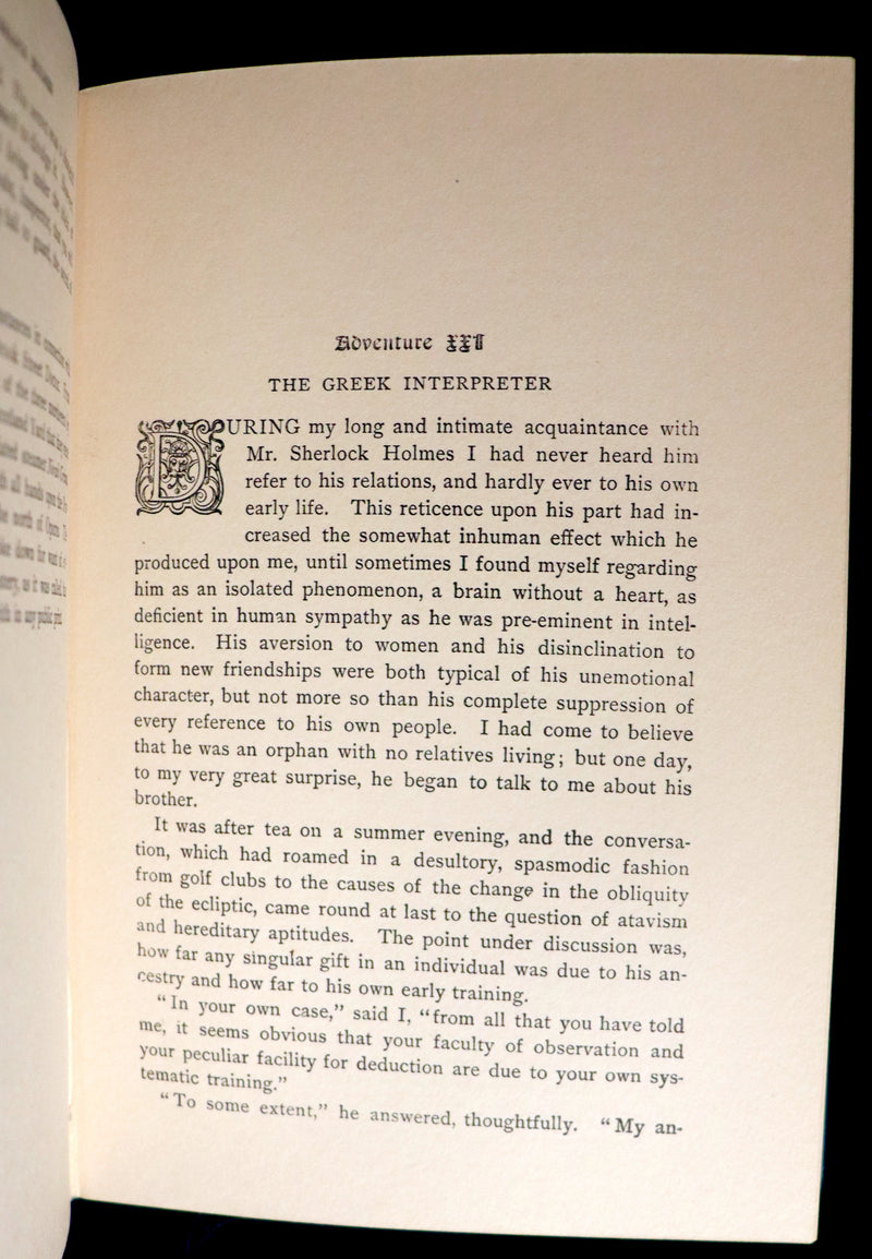 1900 Rare Book - The MEMOIRS of SHERLOCK HOLMES by Arthur Conan DOYLE. Illustrated.