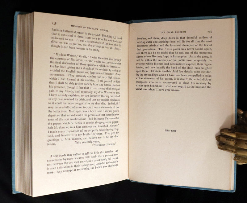1900 Rare Book - The MEMOIRS of SHERLOCK HOLMES by Arthur Conan DOYLE. Illustrated.
