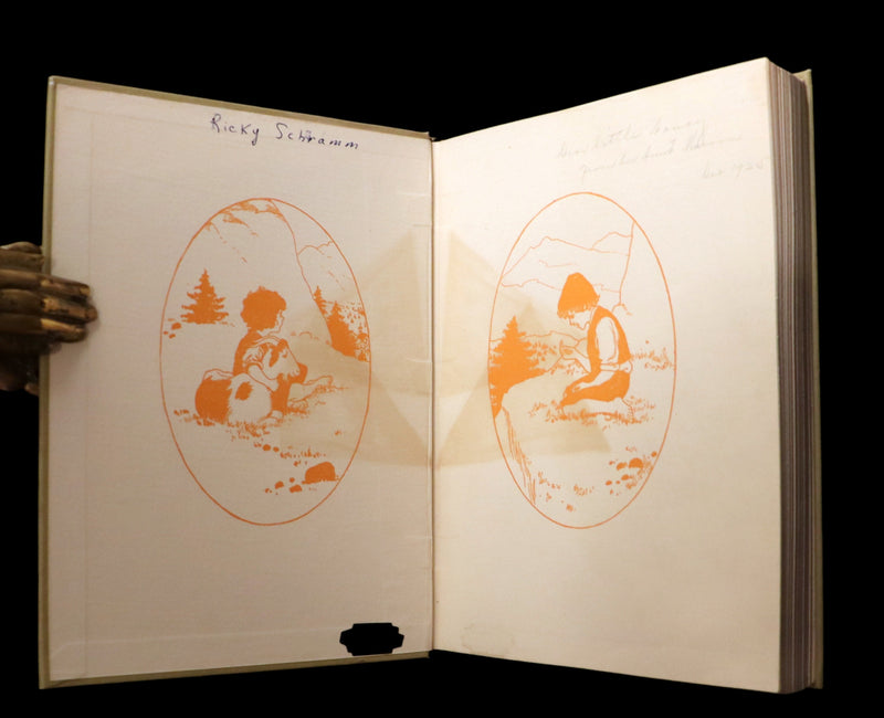 1919 Rare Book - HEIDI by Johanna Spyri illustrated in color by Maria L. Kirk. The Gift Edition.
