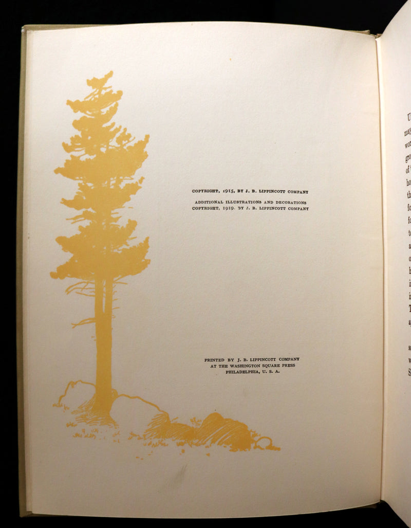 1919 Rare Book - HEIDI by Johanna Spyri illustrated in color by Maria L. Kirk. The Gift Edition.