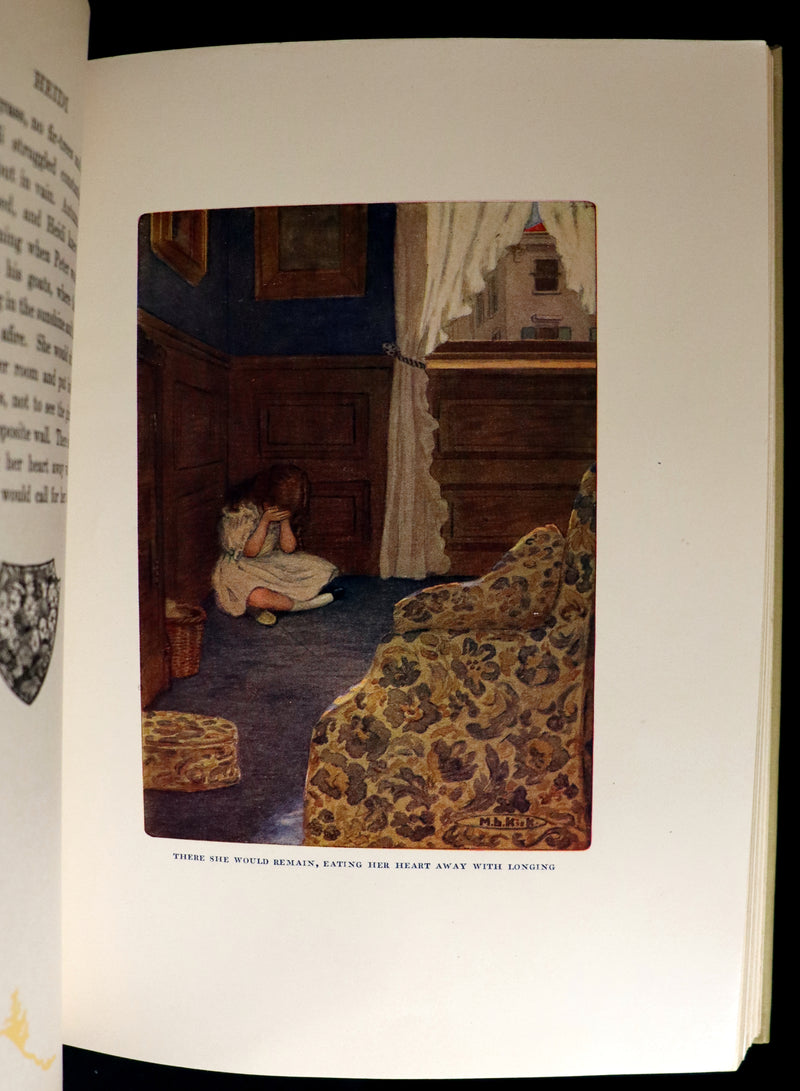 1919 Rare Book - HEIDI by Johanna Spyri illustrated in color by Maria L. Kirk. The Gift Edition.