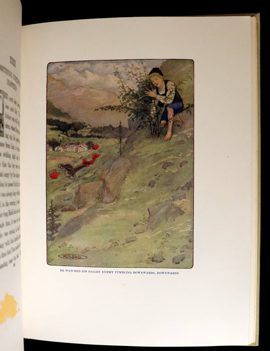 1919 Rare Book - HEIDI by Johanna Spyri illustrated in color by Maria L. Kirk. The Gift Edition.