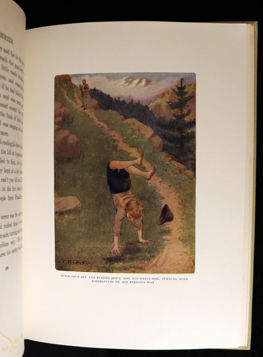 1919 Rare Book - HEIDI by Johanna Spyri illustrated in color by Maria L. Kirk. The Gift Edition.