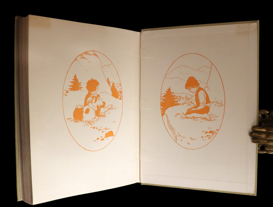 1919 Rare Book - HEIDI by Johanna Spyri illustrated in color by Maria L. Kirk. The Gift Edition.