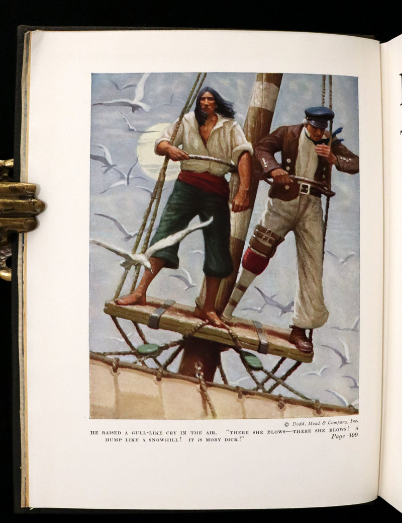 1922 Rare 1stED illustrated by Mead Schaeffer - MOBY DICK or The White Whale by Herman Melville.