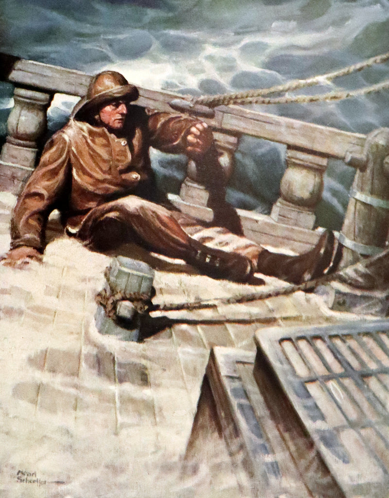1922 Rare 1stED illustrated by Mead Schaeffer - MOBY DICK or The White Whale by Herman Melville.
