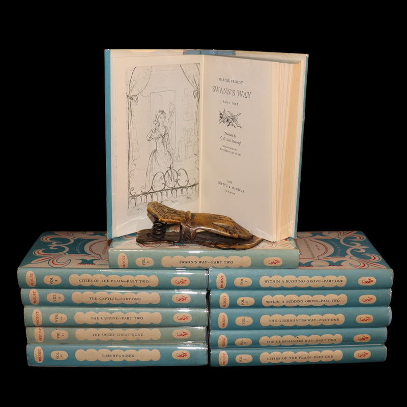 1966 Scarce Complete Book Set - Remembrance of Things Past (À la recherche du temps perdu) by Marcel Proust. Illustrated.