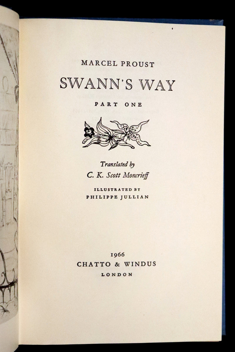 1966 Scarce Complete Book Set - Remembrance of Things Past (À la recherche du temps perdu) by Marcel Proust. Illustrated.