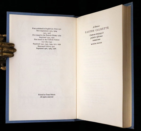 1966 Scarce Complete Book Set - Remembrance of Things Past (À la recherche du temps perdu) by Marcel Proust. Illustrated.