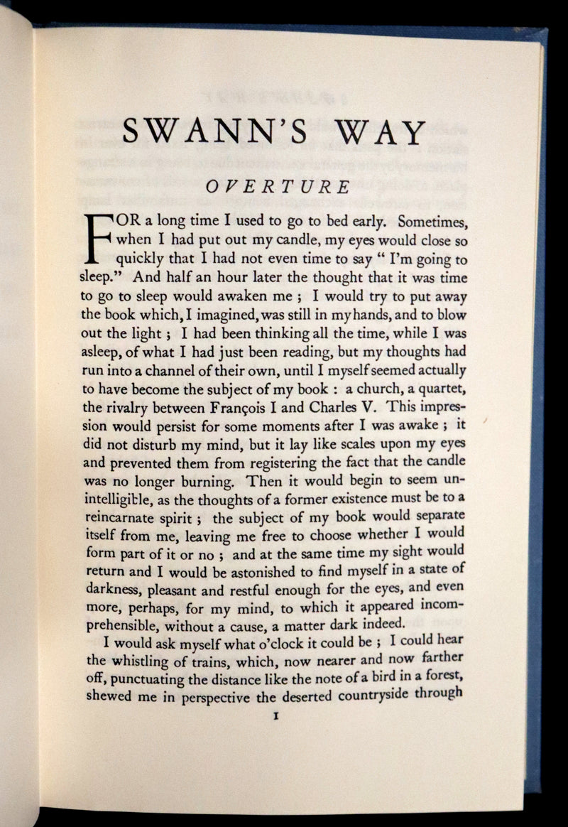1966 Scarce Complete Book Set - Remembrance of Things Past (À la recherche du temps perdu) by Marcel Proust. Illustrated.
