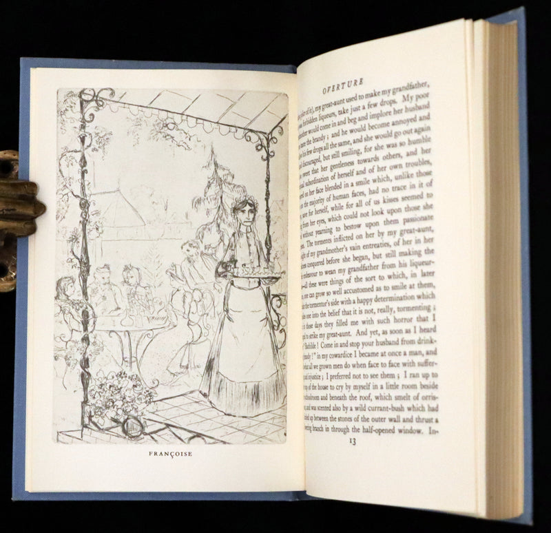 1966 Scarce Complete Book Set - Remembrance of Things Past (À la recherche du temps perdu) by Marcel Proust. Illustrated.