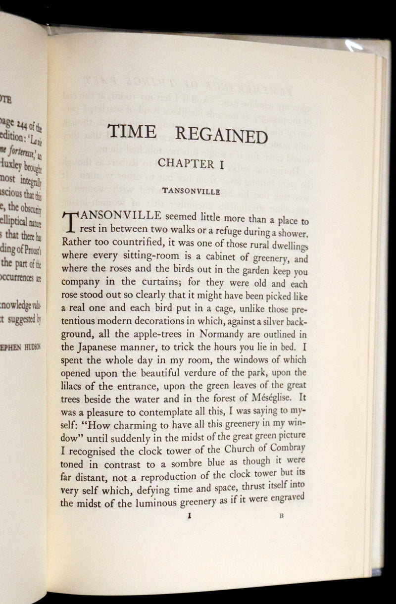 1966 Scarce Complete Book Set - Remembrance of Things Past (À la recherche du temps perdu) by Marcel Proust. Illustrated.