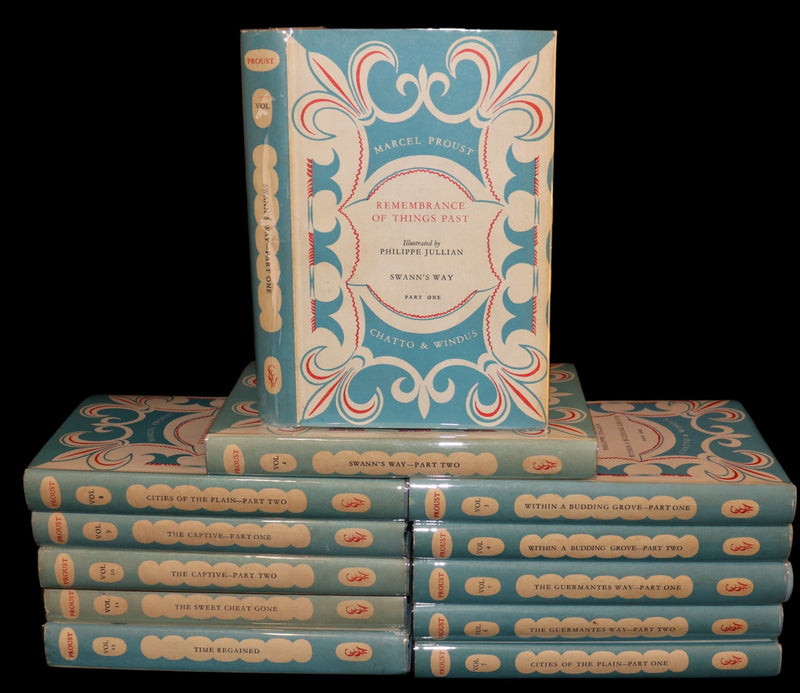 1966 Scarce Complete Book Set - Remembrance of Things Past (À la recherche du temps perdu) by Marcel Proust. Illustrated.