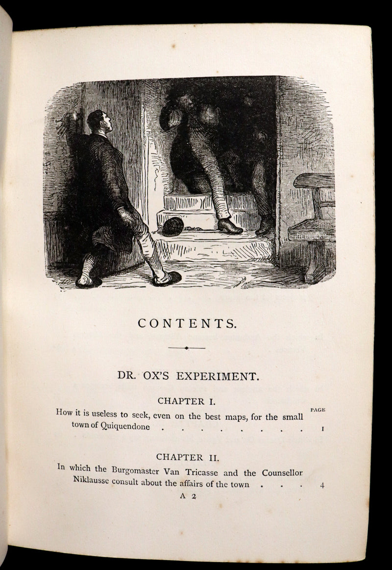 1875 Rare Second Edition - JULES VERNE - Dr. Ox's Experiment and Other Stories.
