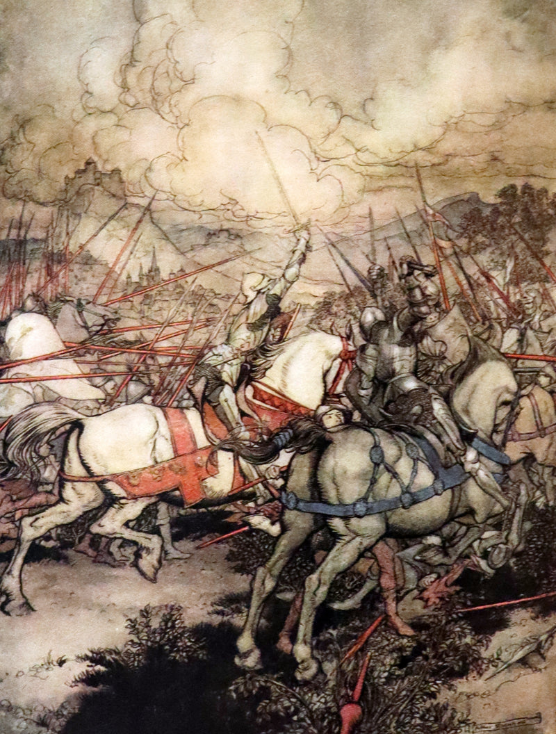 1917 Rare First Edition Book - The Romance of King Arthur and His Knights of the Round Table illustrated by RACKHAM.