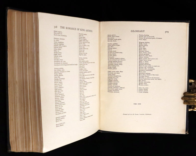 1917 Rare First Edition Book - The Romance of King Arthur and His Knights of the Round Table illustrated by RACKHAM.