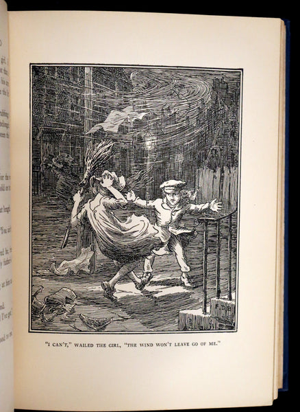 1924 Rare First Edition - AT THE BACK OF THE NORTH WIND Illustrated by Francis Donkin Bedford.