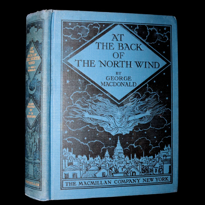 1924 Rare First Edition - AT THE BACK OF THE NORTH WIND Illustrated by Francis Donkin Bedford.