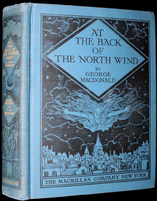 1924 Rare First Edition - AT THE BACK OF THE NORTH WIND Illustrated by Francis Donkin Bedford.