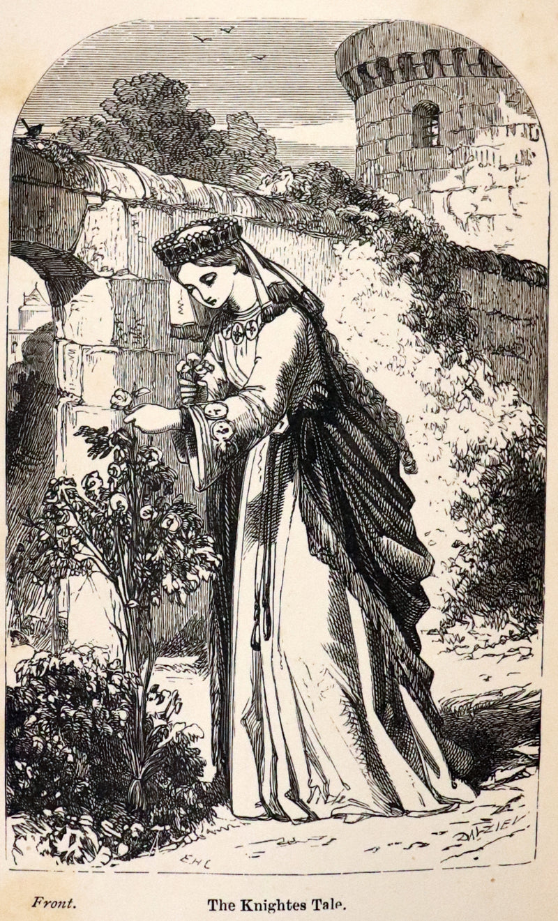 1880 Rare Victorian Book - The Canterbury Tales by Chaucer illustrated by Corbould.