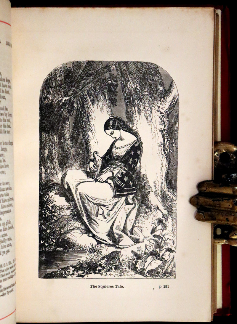 1880 Rare Victorian Book - The Canterbury Tales by Chaucer illustrated by Corbould.