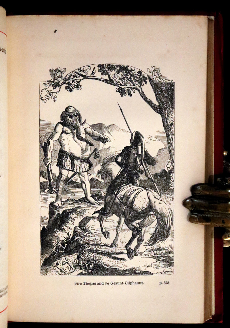 1880 Rare Victorian Book - The Canterbury Tales by Chaucer illustrated by Corbould.