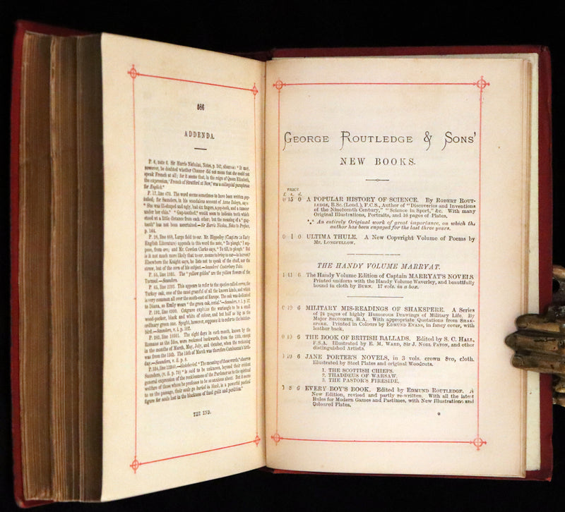 1880 Rare Victorian Book - The Canterbury Tales by Chaucer illustrated by Corbould.