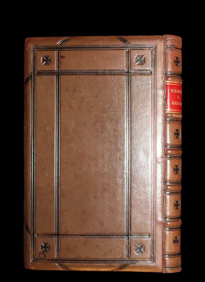 1866 Rare Book in a Nice Morocco binding - Of The Imitation of Christ by Thomas à Kempis. In Four Books.