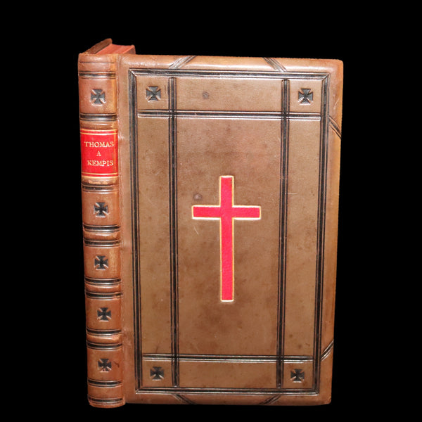 1866 Rare Book in a Nice Morocco binding - Of The Imitation of Christ by Thomas à Kempis. In Four Books.