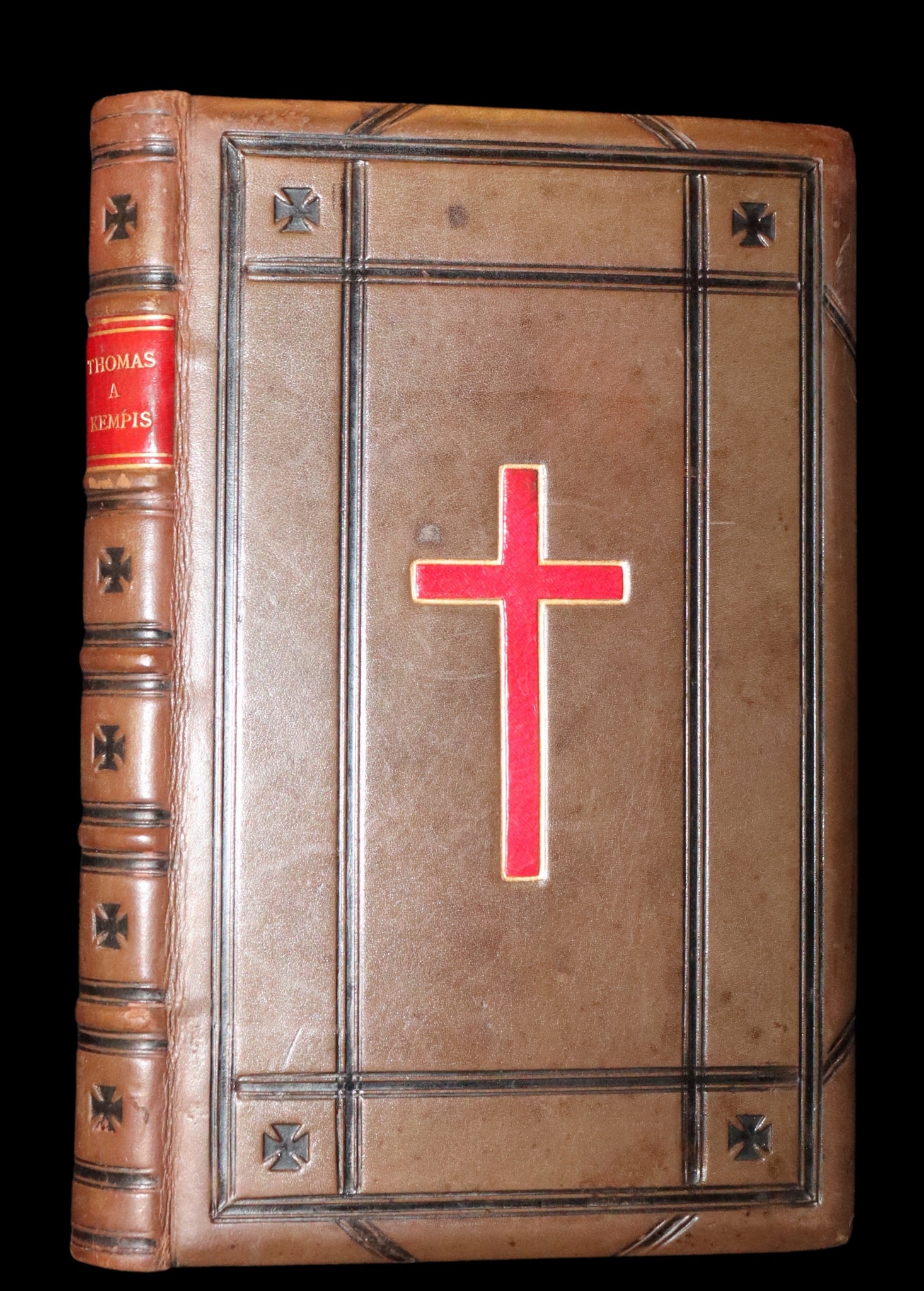 1866 Rare Book in a Nice Morocco binding - Of The Imitation of Christ by Thomas à Kempis. In Four Books.