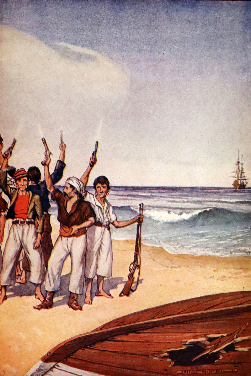 1916 Rare Book - Life and Adventures of Robinson Crusoe by Daniel Defoe. Illustrated by Milo Winter.