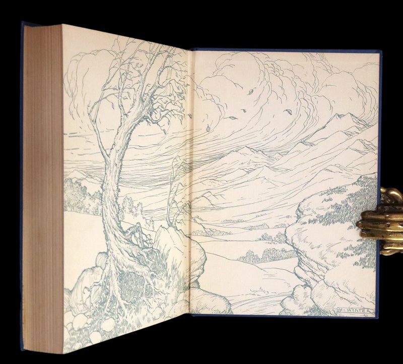 1916 Rare Book - Life and Adventures of Robinson Crusoe by Daniel Defoe. Illustrated by Milo Winter.