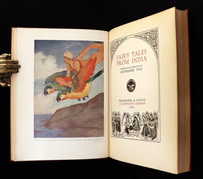 1926 Rare First Edition - Fairy Tales from India edited and illustrated by Katharine Pyle.