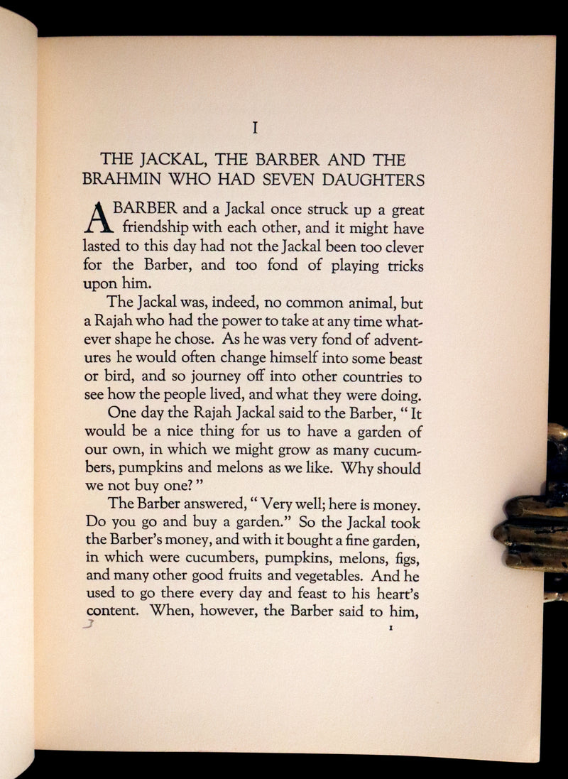 1926 Rare First Edition - Fairy Tales from India edited and illustrated by Katharine Pyle.