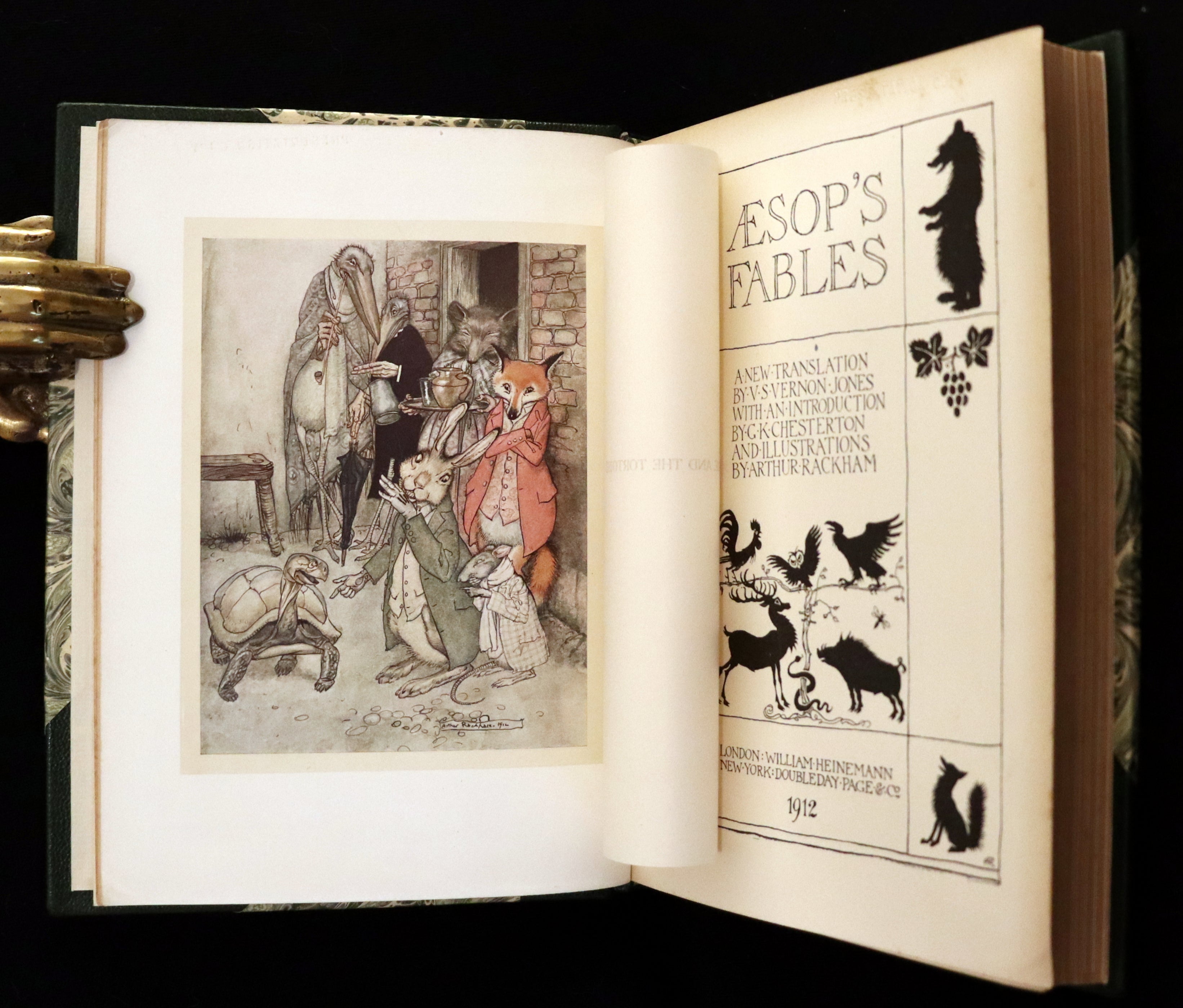 1912 Rare First Edition - AESOP'S FABLES Illustrated by Arthur RACKHAM ...