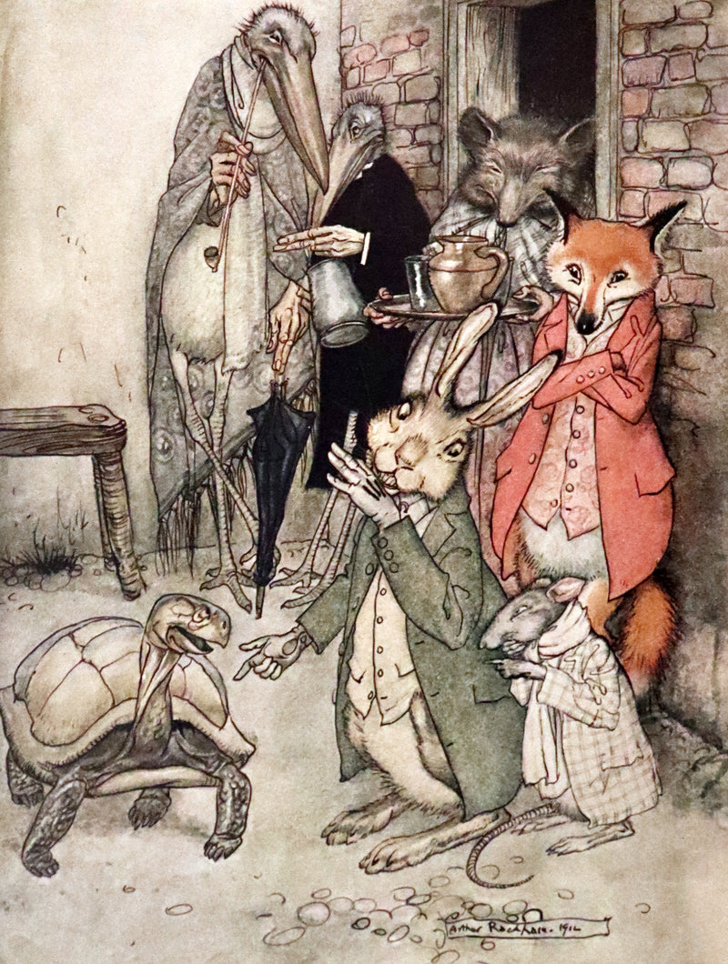 1912 Rare First Edition - AESOP'S FABLES Illustrated by Arthur RACKHAM. Presentation Copy.