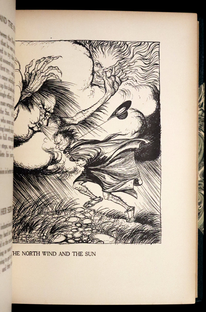1912 Rare First Edition - AESOP'S FABLES Illustrated by Arthur RACKHAM. Presentation Copy.