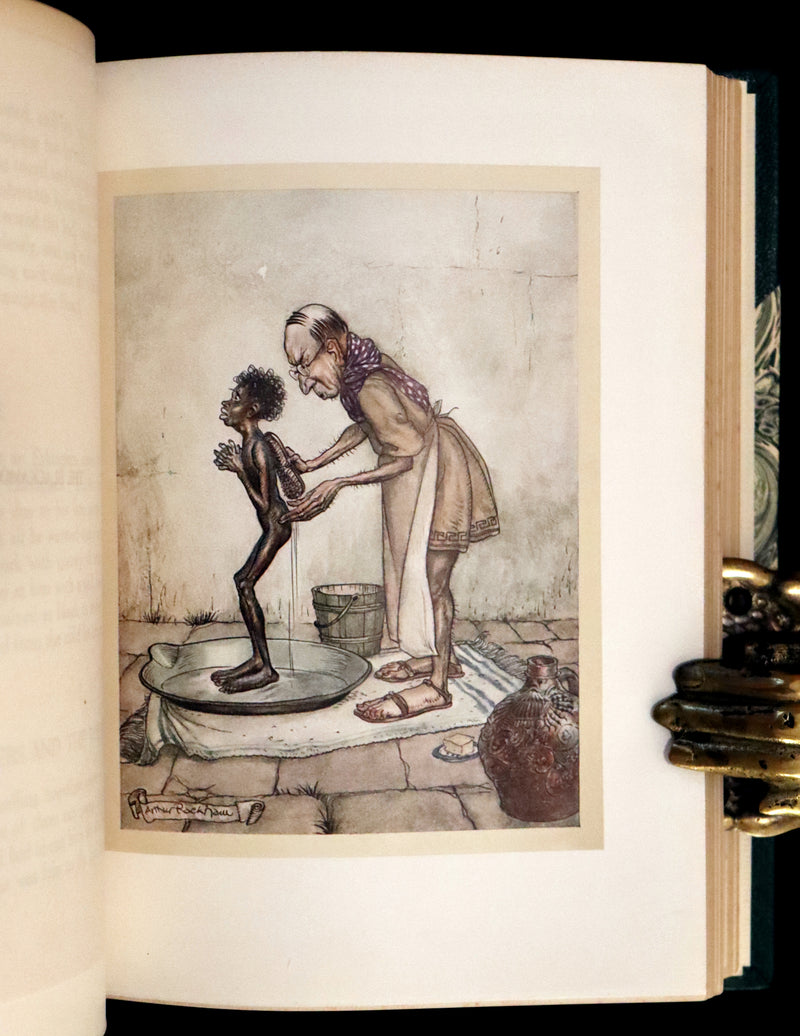 1912 Rare First Edition - AESOP'S FABLES Illustrated by Arthur RACKHAM. Presentation Copy.