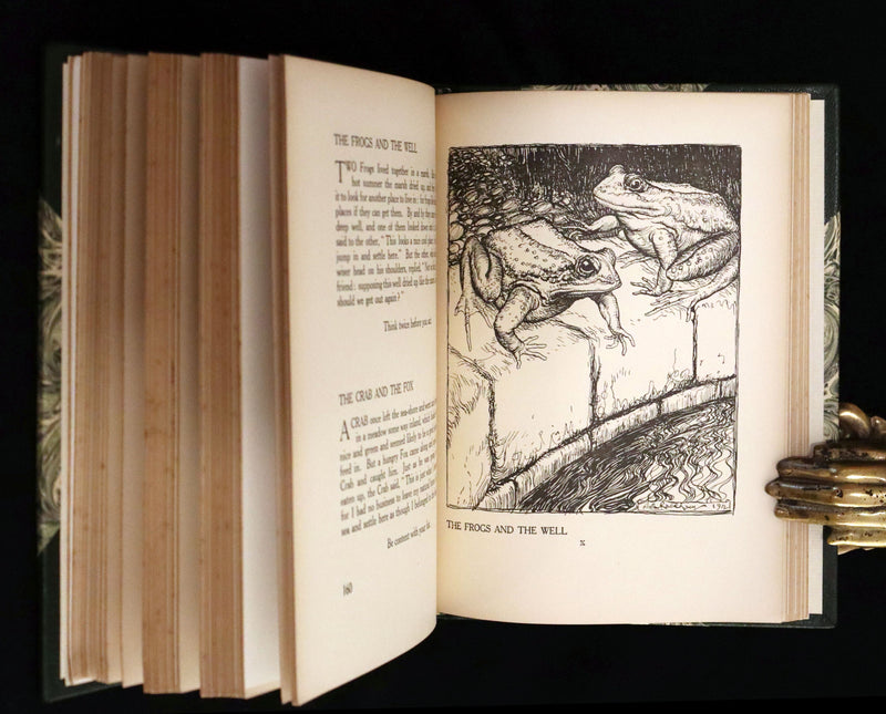 1912 Rare First Edition - AESOP'S FABLES Illustrated by Arthur RACKHAM. Presentation Copy.