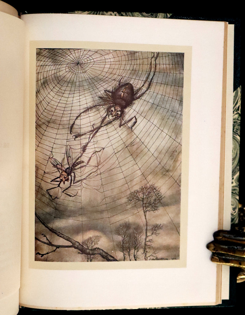 1912 Rare First Edition - AESOP'S FABLES Illustrated by Arthur RACKHAM. Presentation Copy.