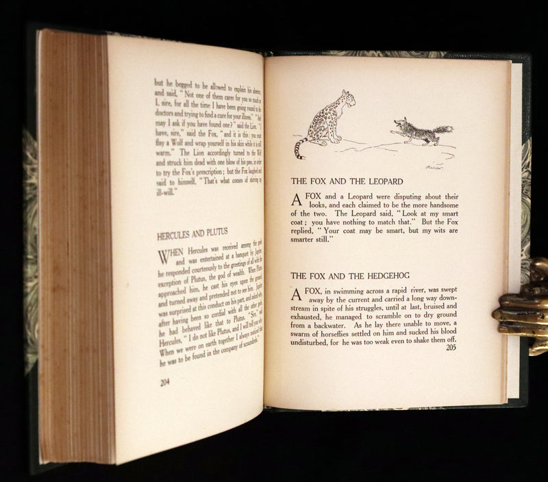 1912 Rare First Edition - AESOP'S FABLES Illustrated by Arthur RACKHAM. Presentation Copy.
