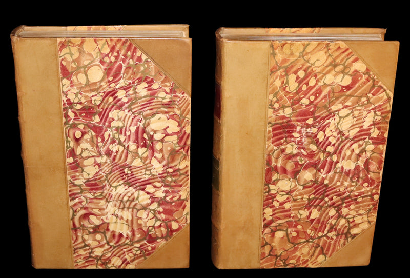 1887 Rare Victorian Book set - LES MISERABLES by Victor Hugo. Illustrated.